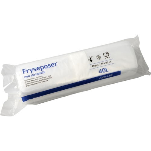 Plastpåse frys LD – 40L 450x850mm 45my transp – 20 st