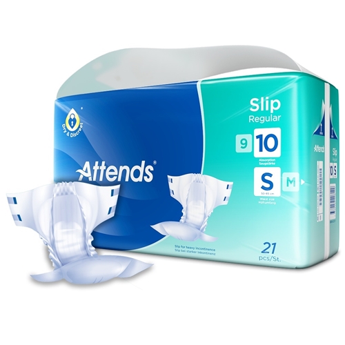 Inkontinensskydd allt-i-ett – Attends Slip 10 Regular S – 84 st