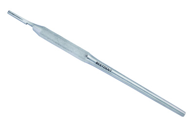 Rakt skalpellhandtag (runt) – BESTDENT