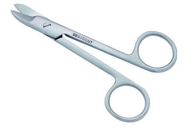 Böjd metallsax,10 cm – BESTDENT