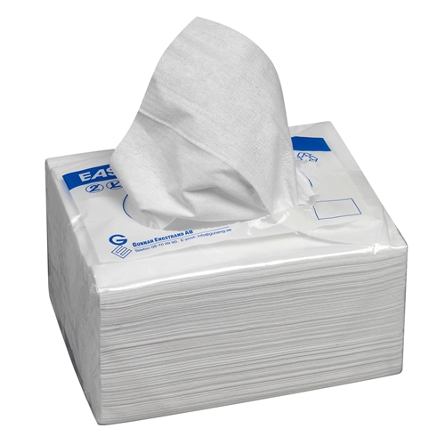 Torkduk kräppad EasiTex  – 38x55cm z-vikt vit – 50 st