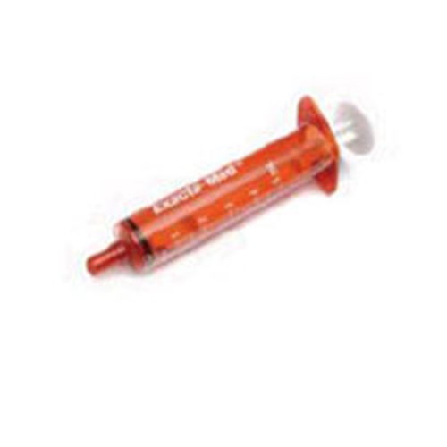 Spruta enteral/oral ExactaMed – 5ml, amber, non-luer – 100 st