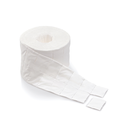 Injektionstork rul Pur-Zellin – 4x5cm vit – 500 st
