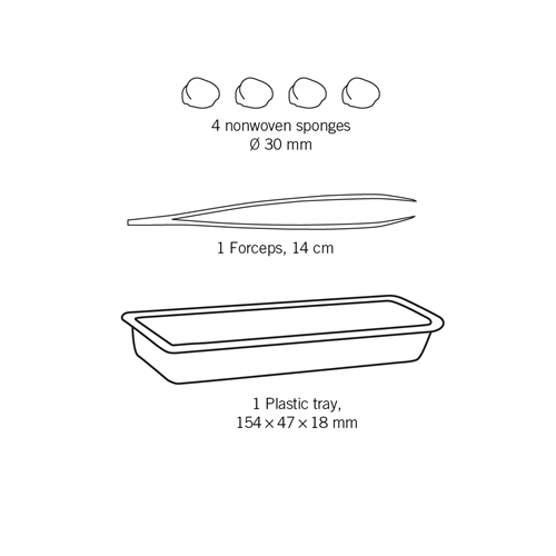 Omläggningsset nonwoven evercare – 4 tork pin tråg – 15 st