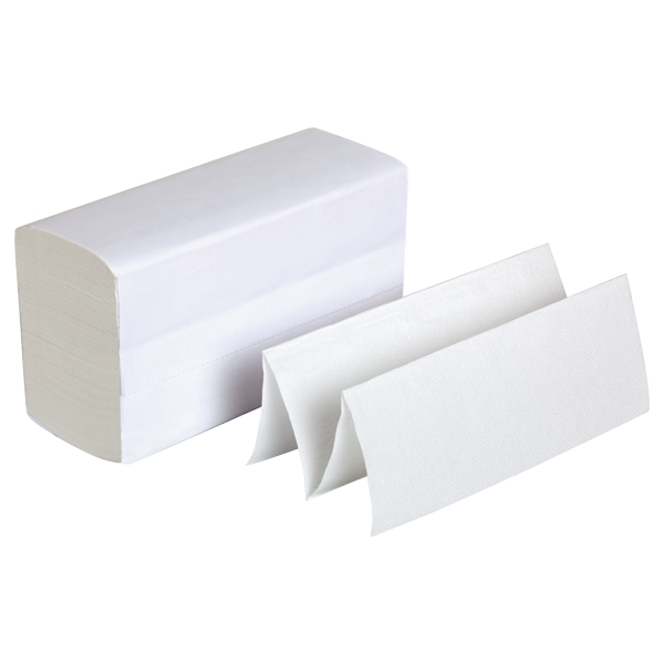 Pappershanddukar, W-Fold tvålagers – 21,6 x 34 cm – BESTDENT