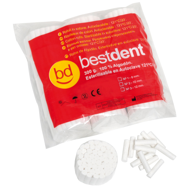 Bomullsrullar, nr 1-3  – BESTDENT