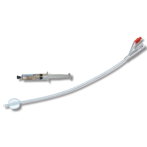 Kateter 2-vägs med spruta AquaFlate+ – 10ml ch16 40cm silikon Nel