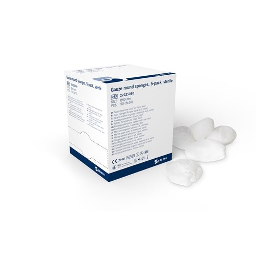 Rundtork gasväv 5p Selefa – Ø50mm steril – 50 st