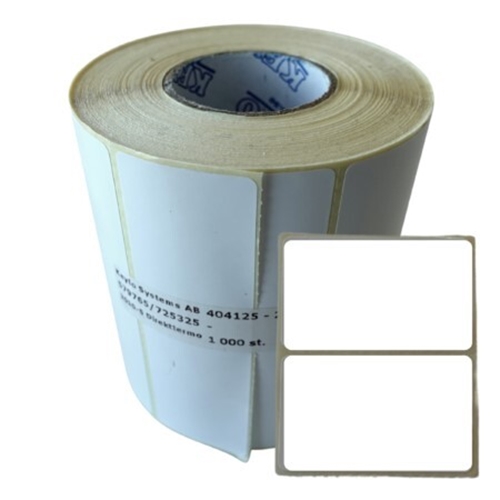 Etikett självhäftande  – 50x30mm till MarkPoint/Zebra – 1000 st