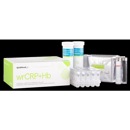 Test QuikRead go wrCRP+Hb – kit med kapillär & pistonger – 50 st