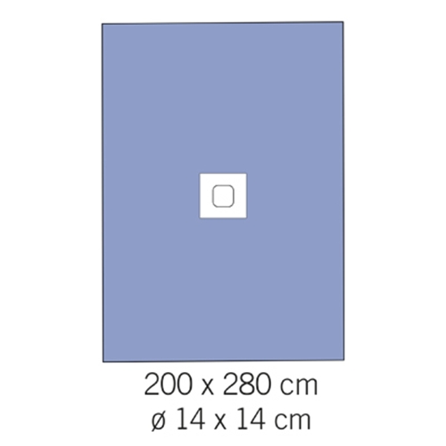 Hållakan häftande evercare – 200x280cm hål 14cm – 7 st