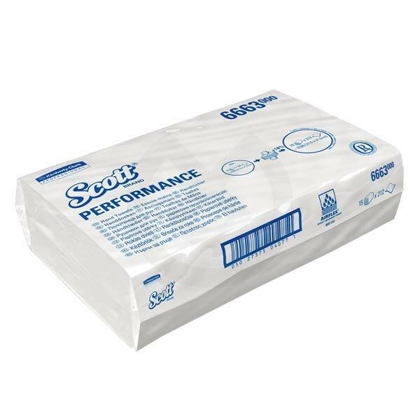 Scott® Handdukar, vikta, vita – Kimberly – KIMBERLY-CLARK