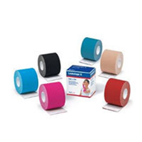Stödtejp Leukotap K Latexfri – 5cmx5m Kinesiotape svart – 5 st