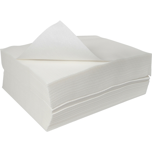 Tvättlapp papper 1L plan – 39x39cm ALT 70g vit – 350 st