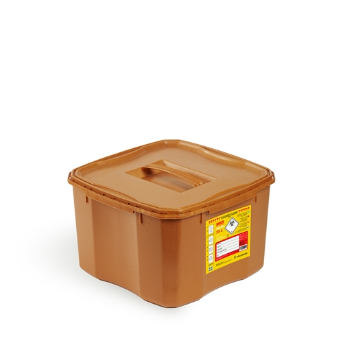 Riskavfallsbox Woodsafe – 25L enkellock m handtag – 132 st