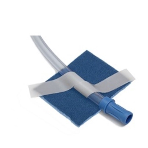Slanghållare häftande blå – 6x8cm m flyttbart kardborrband – 50 st