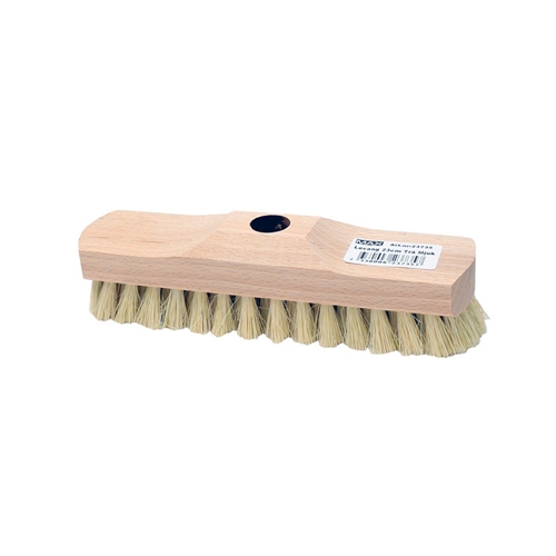 Levangborste trärygg MAX – 23cm vit naturfiber