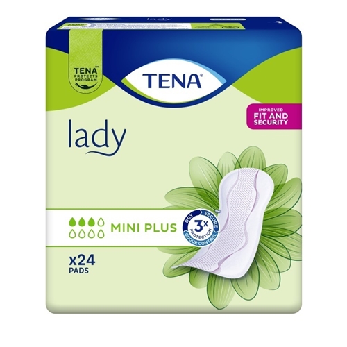 Inkontinensskydd för fixering i byxa – TENA Lady Mini Plus andningsb – 144 st