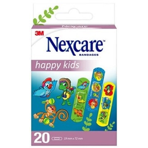 Barnplåster Nexcare Soft – 20/ask19x72mm olika motiv – 20 st