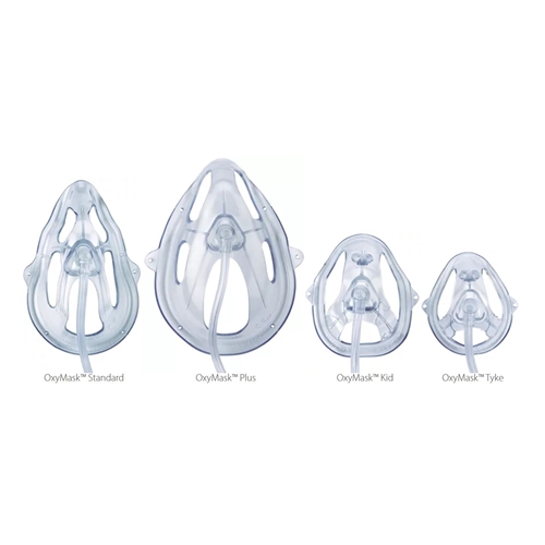 Syrgasmask öppen OxyKid – barn 2,1m slang PVC-fri – 25 st