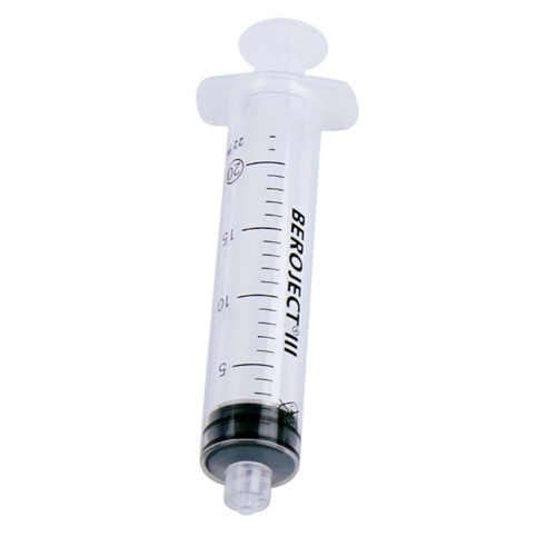 Spruta luerlock 3komp Beroject – 20ml grad 1ml centrerad – 50 st