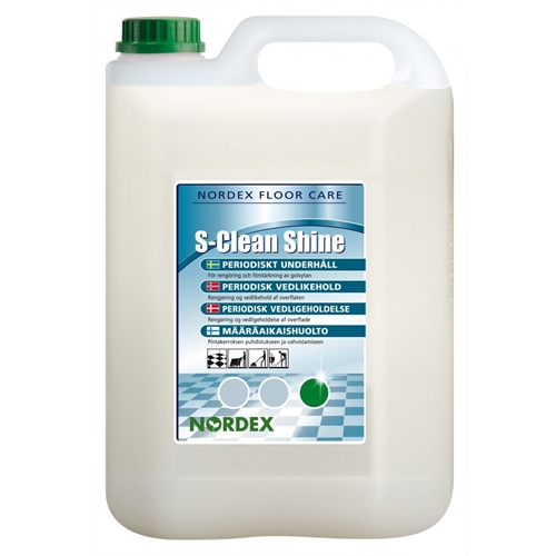 Golvvårdsmedel S-Clean Shine – 5L pH=9,1/8,9