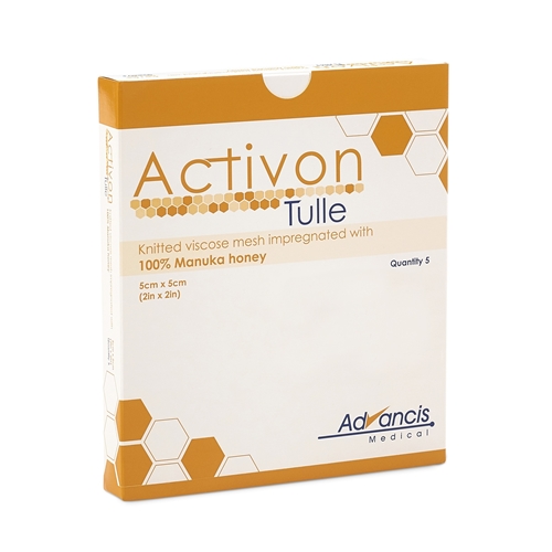 Honungskompress Activon Tulle – 10x10cm – 5 st