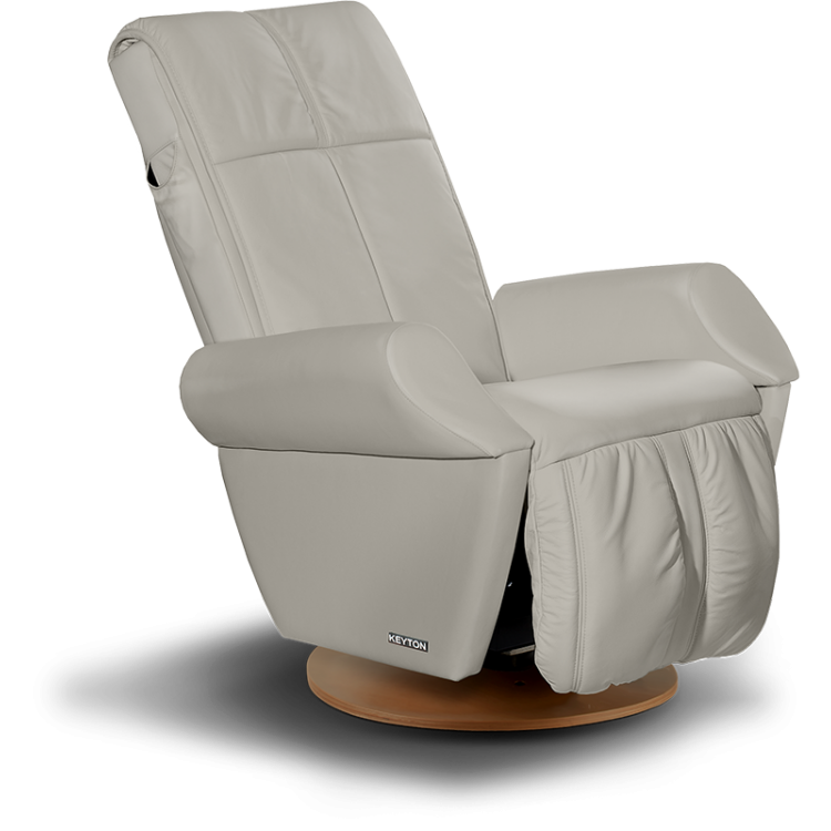 Massagefåtölj – Keyton H10 ROYAL – Finns i 12 färger – Silver grey, Valnöt