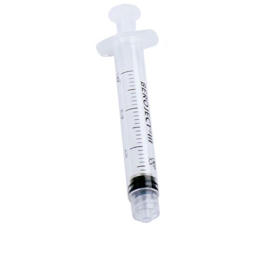 Spruta luerlock 3komp Beroject – 3ml grad 0,1ml centrerad – 100 st