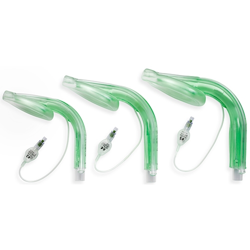 Larynxmask med sugkanal AuraGain – Stl 4 50-70kg böjd – 10 st