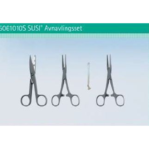 Op set Förlossningsset B Braun – sax, 2 st hemostat, naveltejp – 50 st