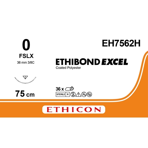 Sutur Ethibond 0 EH7562H – 75cm nål FSLX – 36 st Sutur Ethibond 0 EH7562H – 75cm nål FSLX – 36 st