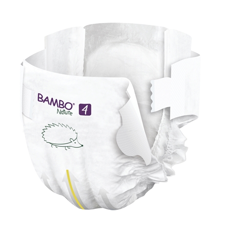 Tejpblöja Bambo Nature – 4 7-14kg storpack – 144 st