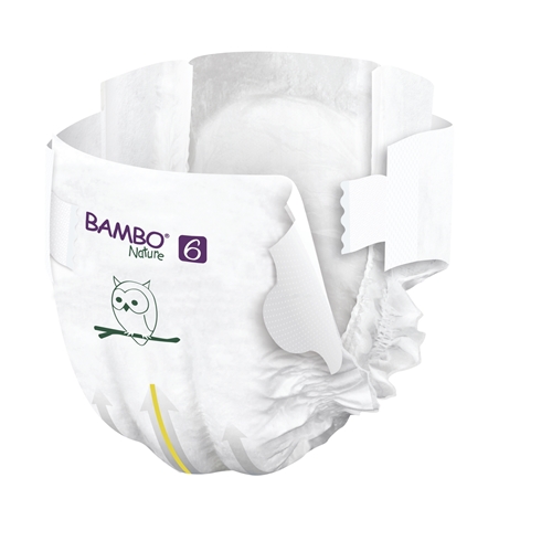 Tejpblöja Bambo Nature – 6 16+ kg storpack – 120 st