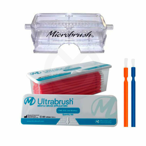UltraBrush Plus fin borstapplikator + dispenser – MICROBRUSH