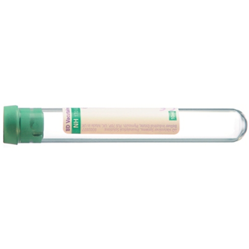 Vakuumrör BD Vacutainer glas – 10ml Na-Heparin grön – 100 st