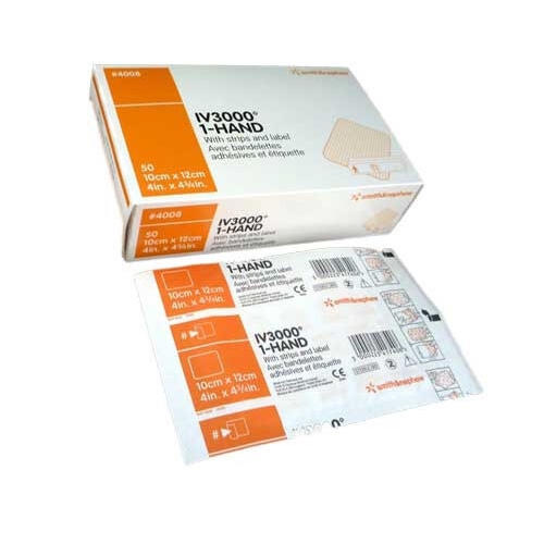 Venkateterförband Opsite IV3000 – 10x12cm – 50 st