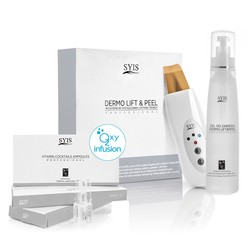 Skin Scrubber – Ultraljudspeeling för hemmabruk – Kit med gel och vitaminampuller