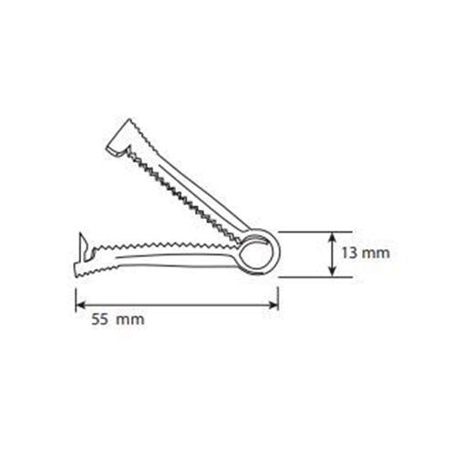 Navelklämma – säker låsning – 100 st