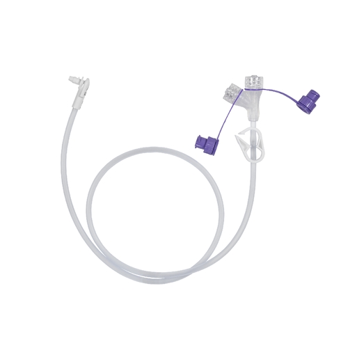 Slang Secur-Lok till MIC-Key 30cm – vinklad 90°, 30cm, medicinport – 5 st