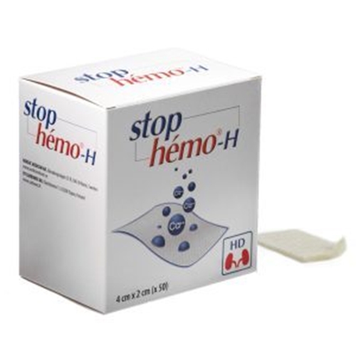 Blodstillende vat StopHemo-H – kompres 2x4cm – 50 stk