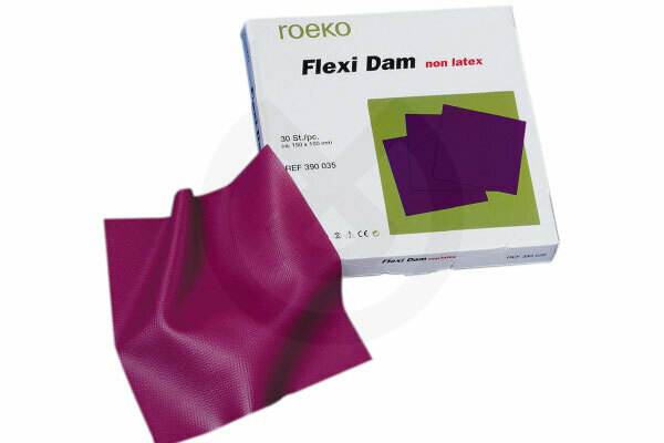 Kofferdam i gummi, flexidam, icke-latex 30 st. -9855- – ROEKO
