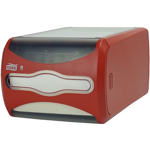 Dispenser servett Tork N4 – 307x191x145mm röd