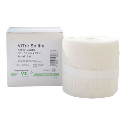 Kohesiv fixeringsbinda Solifix – 4cmx4m vit latexfri