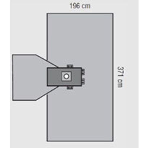 Op lakan Hand Allegiance – 371x196cm – 10 st