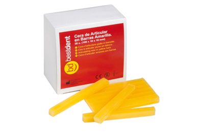 Artikulationsvax i staplar, gult 50 x 500g – BESTDENT