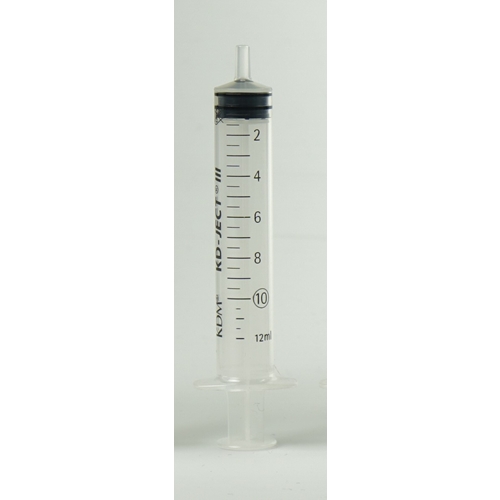 Spruta luer 3komp KD-Ject – 10ml grad 0,5ml excentrisk – 100 st