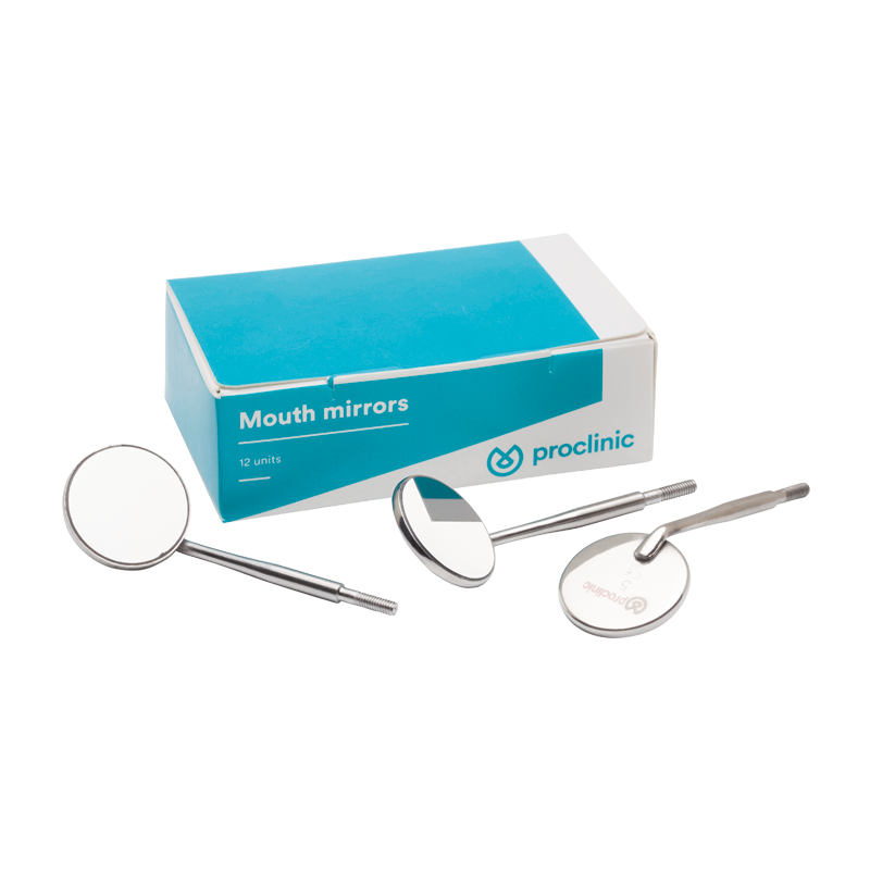 Rodiumbelagd spegel #5, cone socket (12 st.) – PROCLINIC