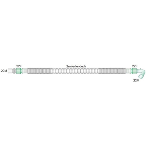 Andningssystem Compact – 22mmx2m Aisys/Avance handvent – 70 st