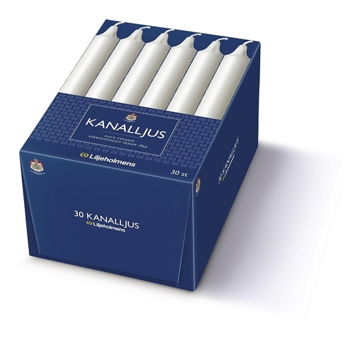 Ljus Kanal Liljeholmens – 200mm vit 6.5h – 30 st